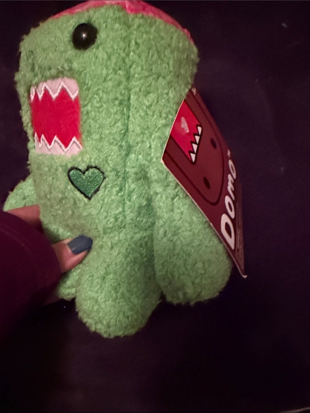 Domo zombie plush Stuffed Toy - Green with Red Mouth - Picture 12 of 15